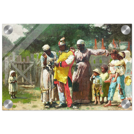 "Dressing for the Carnival" – Historical Americana Wall Art Print by Winslow Homer - Acrylic Print - 20x30 cm / 8x12″ - 
