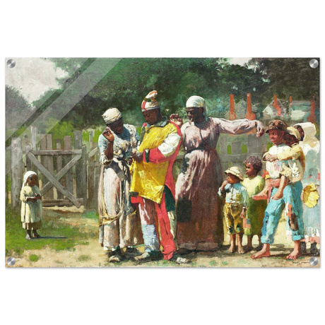 "Dressing for the Carnival" – Historical Americana Wall Art Print by Winslow Homer - Acrylic Print - 50x75 cm / 20x30″ - 