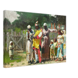 "Dressing for the Carnival" – Historical Americana Wall Art Print by Winslow Homer - Canvas - 40x60 cm / 16x24″ - 