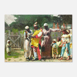 "Dressing for the Carnival" – Historical Americana Wall Art Print by Winslow Homer - Aluminum Print - 70x100 cm / 28x40″ - 