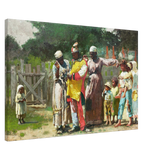 "Dressing for the Carnival" – Historical Americana Wall Art Print by Winslow Homer - Canvas - 60x90 cm / 24x36″ - 