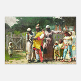 "Dressing for the Carnival" – Historical Americana Wall Art Print by Winslow Homer - Aluminum Print - 50x75 cm / 20x30″ - 