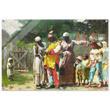 "Dressing for the Carnival" – Historical Americana Wall Art Print by Winslow Homer - Acrylic Print - 60x90 cm / 24x36″ - 