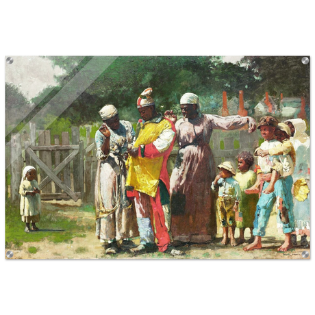 "Dressing for the Carnival" – Historical Americana Wall Art Print by Winslow Homer - Acrylic Print - 60x90 cm / 24x36″ - 