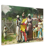 "Dressing for the Carnival" – Historical Americana Wall Art Print by Winslow Homer - Canvas - 70x100 cm / 28x40″ - 