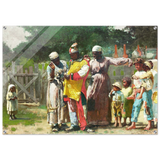 "Dressing for the Carnival" – Historical Americana Wall Art Print by Winslow Homer - Acrylic Print - 70x100 cm / 28x40″ - 