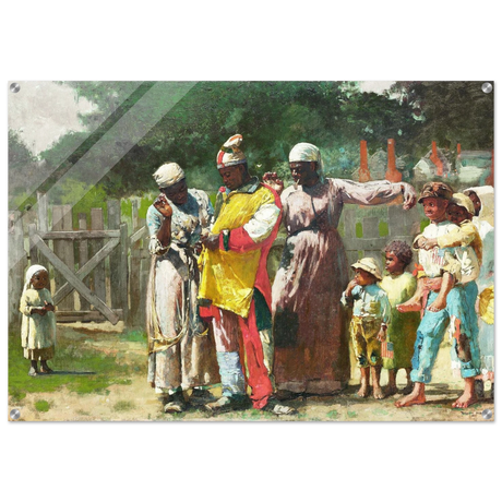 "Dressing for the Carnival" – Historical Americana Wall Art Print by Winslow Homer - Acrylic Print - 70x100 cm / 28x40″ - 