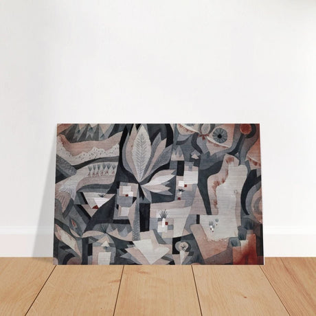 Dry Cooler Garden by Paul Klee - Brushed Aluminum Print - 30x45 cm / 12x18″ - 