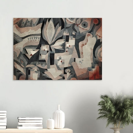 Dry Cooler Garden by Paul Klee - Wood Prints - 70x100 cm / 28x40″ - 10 mm