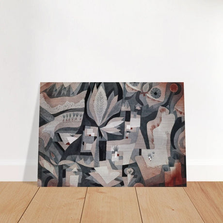 Dry Cooler Garden by Paul Klee - Brushed Aluminum Print - 70x100 cm / 28x40″ - 
