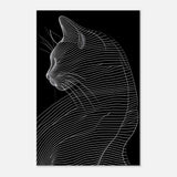  minimalist nature wall art cat animal prints