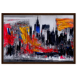 Urban Inferno â€“ Abstract Cityscape Wall Art PrintWood Prints40x60 cm / 16x24â€³