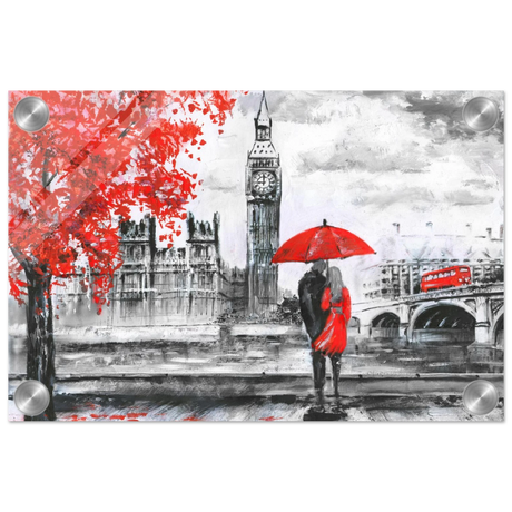love in london rain romantic city escape wall art print50x75 cm / 20x30″Aluminum Print