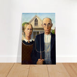 American Gothic by Grant Wood â€“ Iconic American Regionalism Art PrintFine Art Poster30x45 cm / 12x18â€³