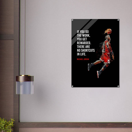 da vinci motivational wall art no shortcuts