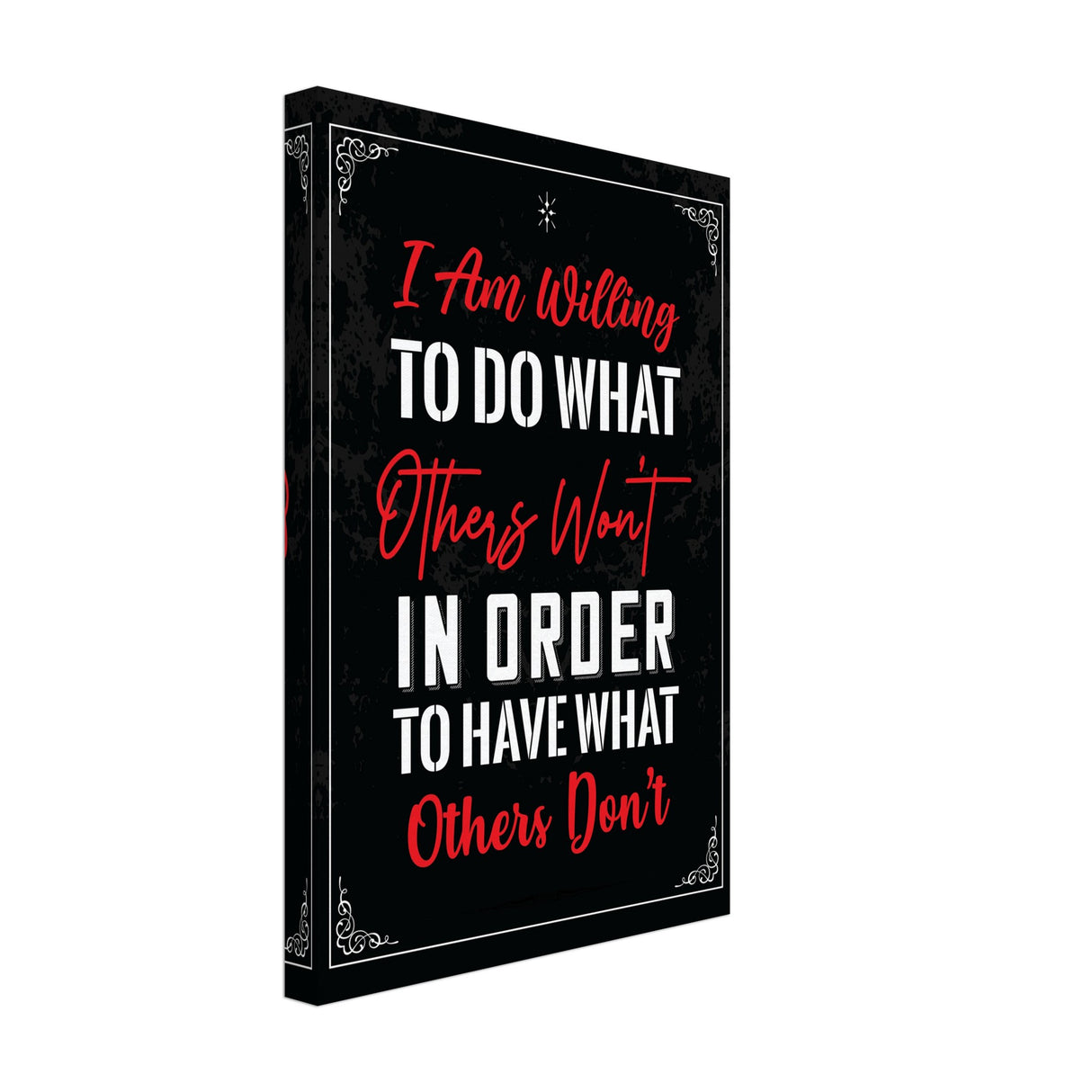 da vinci motivational wall art willing