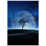 lunar silence a moonlit whisper in the night dreamy digital fantasy landscape wall art print70x100 cm / 28x40″Acrylic Print