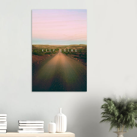 da vinci motivational wall art keep going