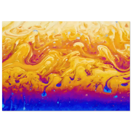 Lava Dreamscape â€“ Fluid Abstract Wall Art PrintBrushed Aluminum Print20x30 cm / 8x12â€³