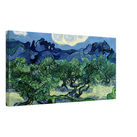 Olive Trees â€“ Panoramic Canvas Art Print Inspired by Vincent van Gogh40x80 cm / 16x32â€³