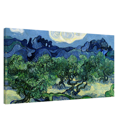 Olive Trees â€“ Panoramic Canvas Art Print Inspired by Vincent van Gogh30x60 cm / 12x24â€³