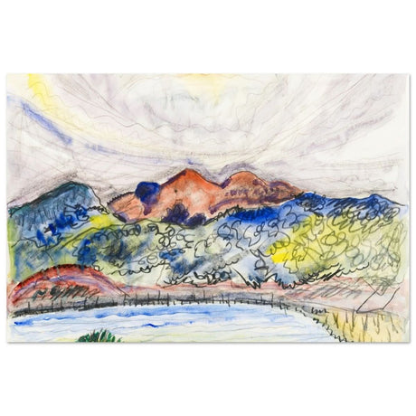 Early Landscape (1914) by Charles Demuth | Vintage Nature art wall art print - Aluminum Print - 60x90 cm / 24x36″ - 