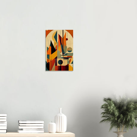 da vinci geometric cubism modern wall art