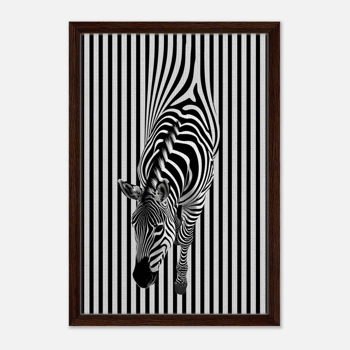  minimalist wall art wildlife zebra