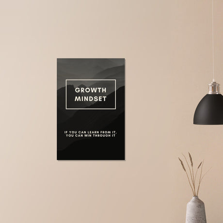  motivational wall art growth mindset