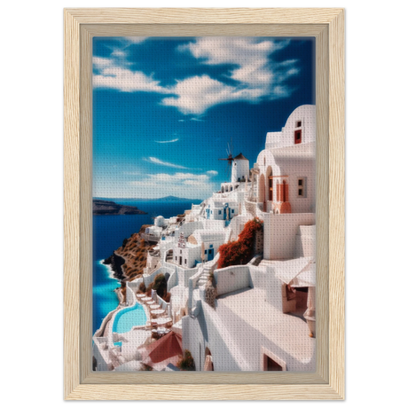 santorini serenity dreamy greek island wall art print30x45 cm / 12x18″Acrylic Print