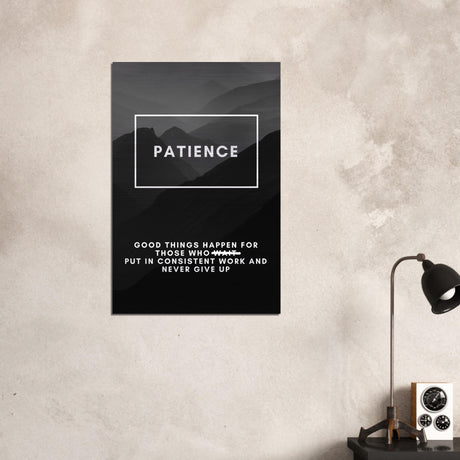  motivational wall art patience