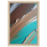 Echoes Beneath the Surface | Abstract Modern Wall art Print - Framed Canvas - 30x45 cm / 12x18″ - Wood frame