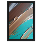 Echoes Beneath the Surface | Abstract Modern Wall art Print - Framed Canvas - 30x45 cm / 12x18″ - Black frame
