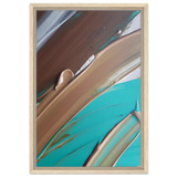 Echoes Beneath the Surface | Abstract Modern Wall art Print - Framed Canvas - 40x60 cm / 16x24″ - Wood frame
