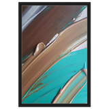 Echoes Beneath the Surface | Abstract Modern Wall art Print - Framed Canvas - 50x75 cm / 20x30″ - Black frame
