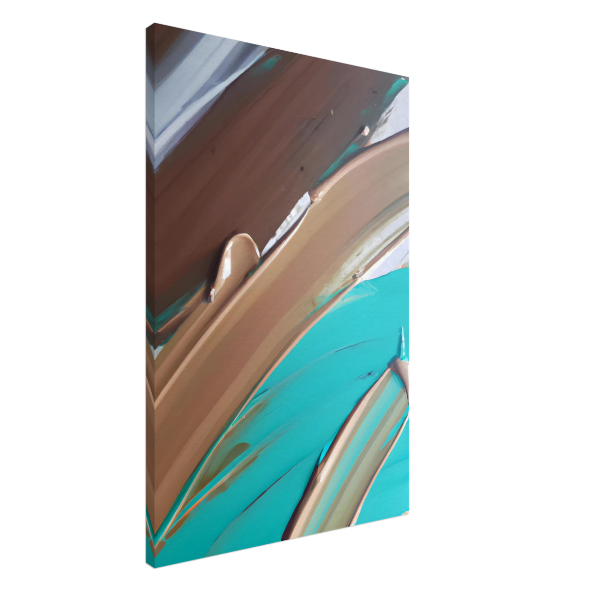 Echoes Beneath the Surface | Abstract Modern Wall art Print - Canvas - 60x90 cm / 24x36″ - 