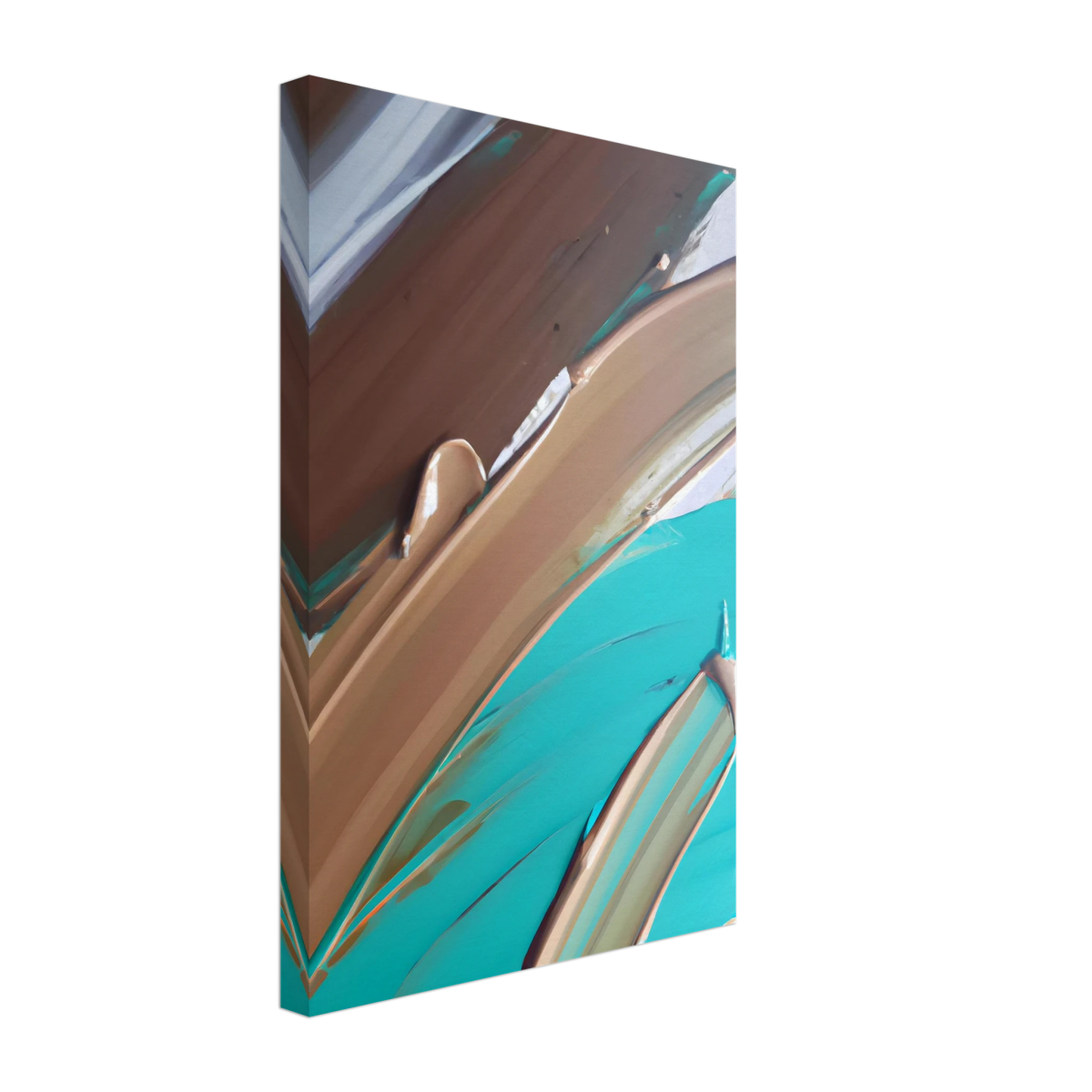 Echoes Beneath the Surface | Abstract Modern Wall art Print - Canvas - 30x45 cm / 12x18″ - 