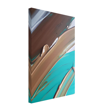 Echoes Beneath the Surface | Abstract Modern Wall art Print - Canvas - 30x45 cm / 12x18″ - 