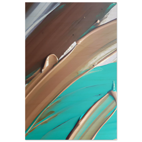 Echoes Beneath the Surface | Abstract Modern Wall art Print - Wood Prints - 30x45 cm / 12x18″ - 