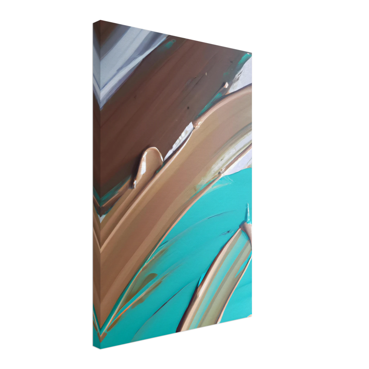 Echoes Beneath the Surface | Abstract Modern Wall art Print - Canvas - 40x60 cm / 16x24″ - 