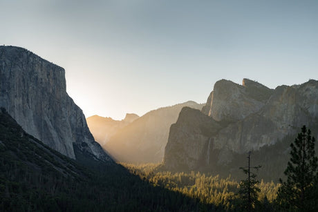 "Echoes of the Earth" – Choose Your Landscape: Mountain Valley, Pine Forest, or Sunset Ridge - 30x45 cm / 12x18″ - Sunset Ridge - Acrylic Print