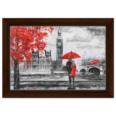 love in london rain romantic city escape wall art print60x90 cm / 24x36″Wood Prints