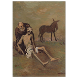 The Good Samaritan by CypriÃ¡n MajernÃ­k â€“ Expressionist Biblical Wall Art PrintAluminum Print20x30 cm / 8x12â€³