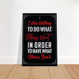 da vinci motivational wall art willing