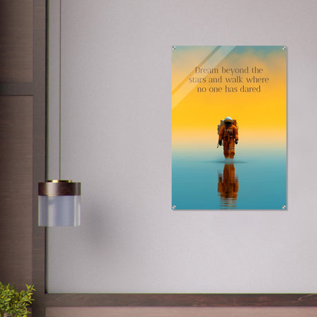 da vinci motivational wall art dare
