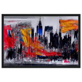 Urban Inferno â€“ Abstract Cityscape Wall Art PrintAcrylic Print50x75 cm / 20x30â€³