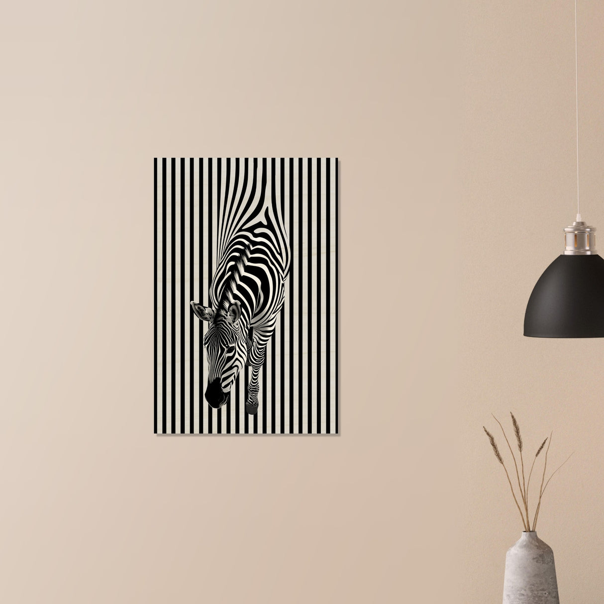  minimalist wall art wildlife zebra