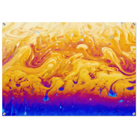 Lava Dreamscape â€“ Fluid Abstract Wall Art PrintFramed Canvas60x90 cm / 24x36â€³