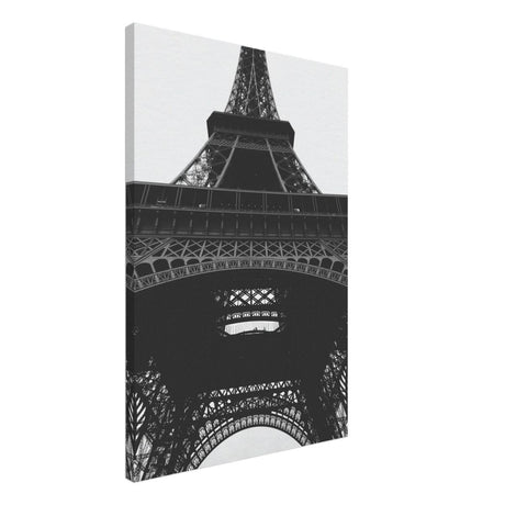 Eiffel's Perspective | Black and White Architectural Photography - Canvas - 50x75 cm / 20x30″ - 