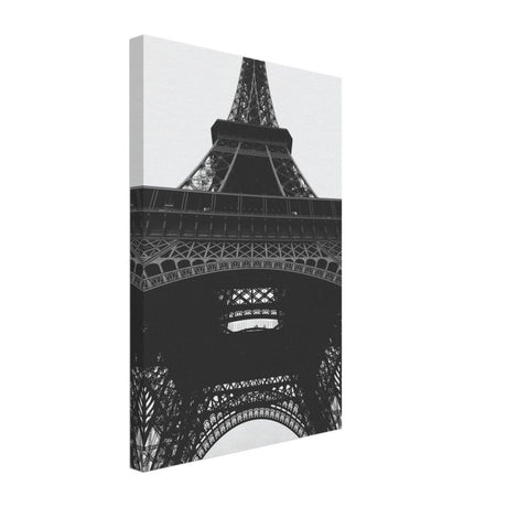 Eiffel's Perspective | Black and White Architectural Photography - Canvas - 30x45 cm / 12x18″ - 